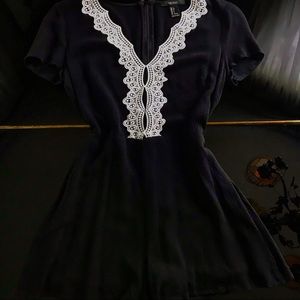 Black & White Lace Romper